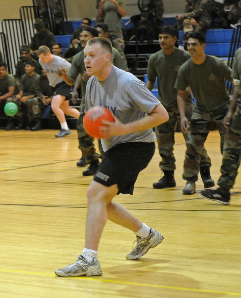 U.S. Army Alaska and Indian army participate in Sports Day