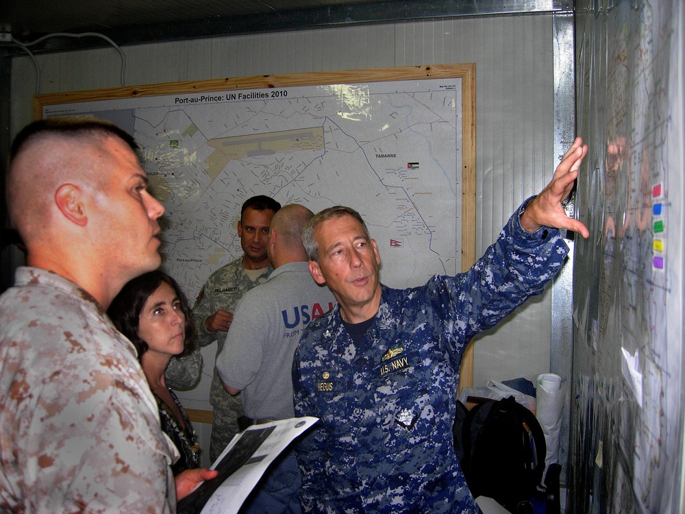 USS Iwo Jima receives Haiti damage update