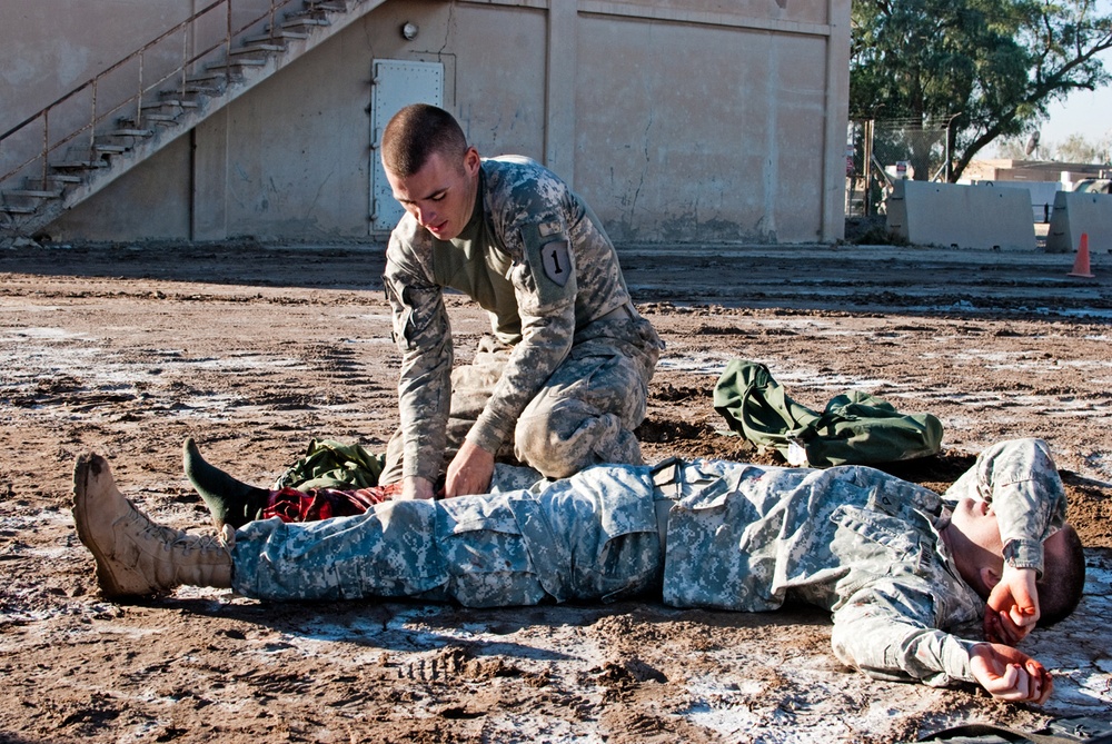 Deployed troops compete in combat skills competition