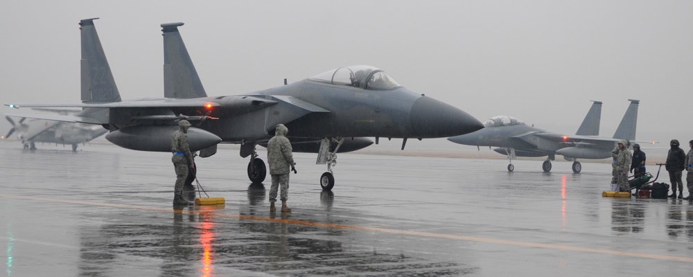 Kadena F-15's arrive in Hokkaido for Aviation Training Relocation