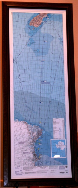 Secretary of State presents unique Antarctic airway chart designed by mobility Airman to New Zealand