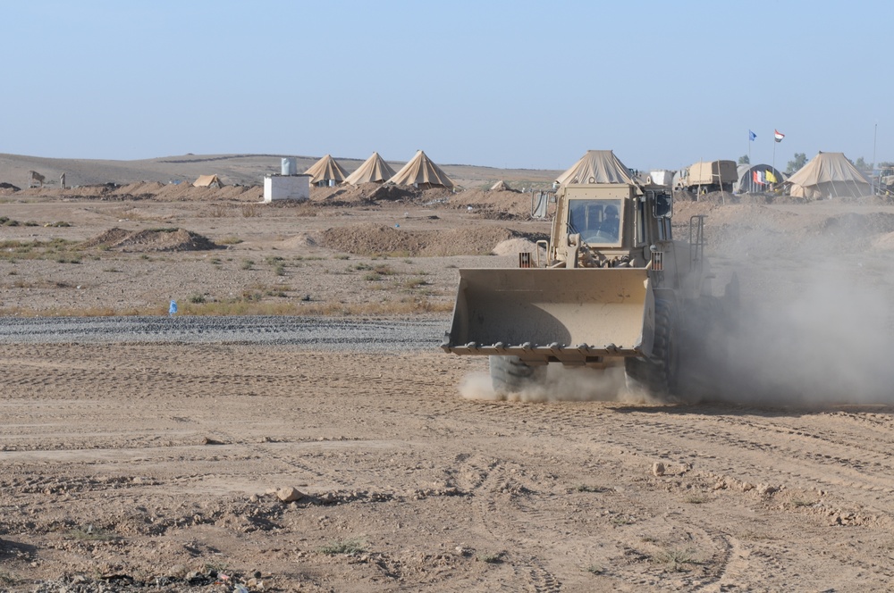 Army engineers assist ISF with security checkpoint improvements