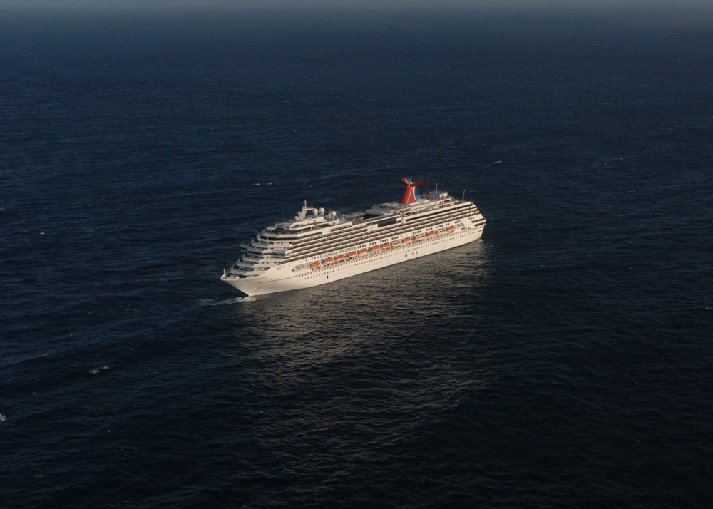 Carnival cruise ship C/V Splendor sits adrift