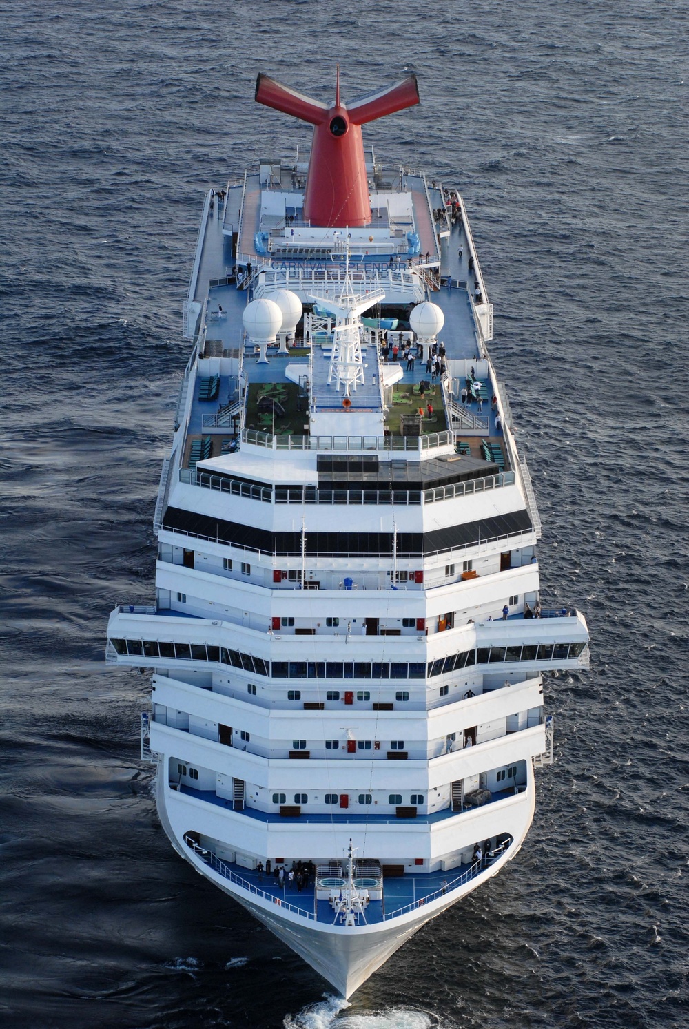 Carnival cruise ship C/V Splendor sits adrift