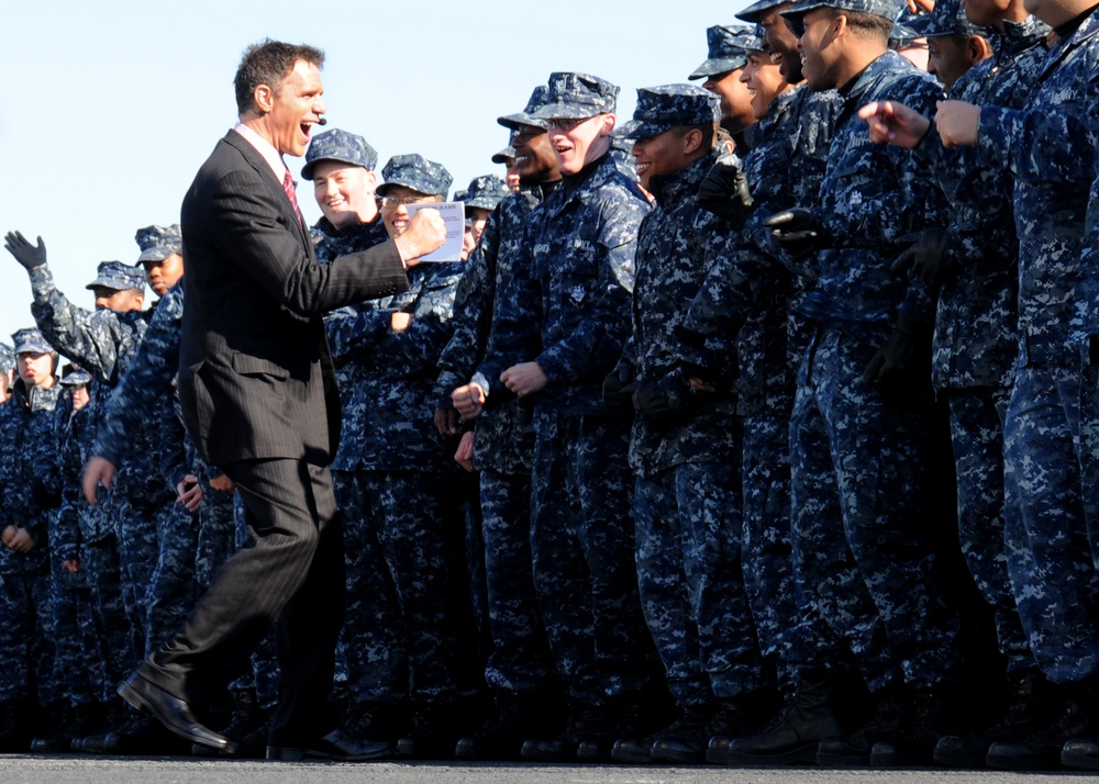 USS George H.W. Bush hosts ESPN