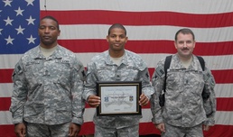 Deployed Louisiana Soldiers inducted into the NCO corps
