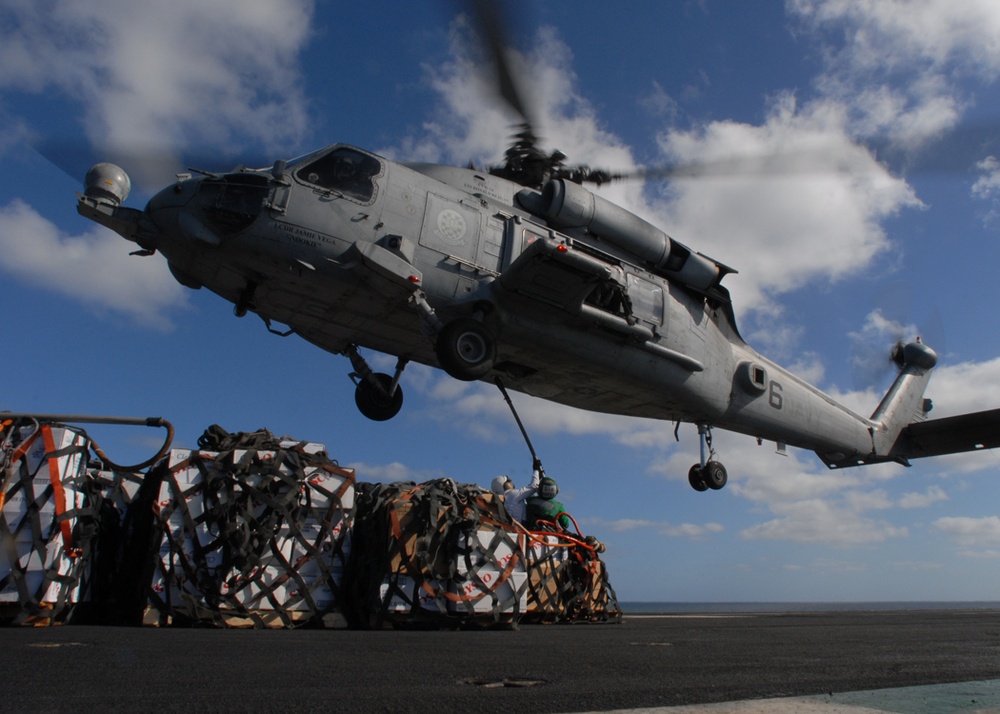 USS Ronald Reagan Action