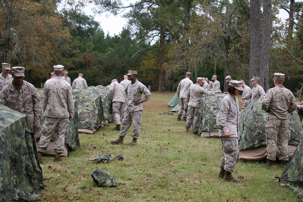 Corporals Leadership Course conducts field operations