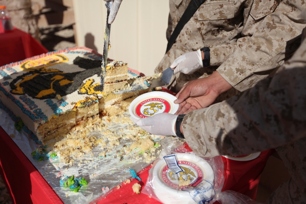 1st MLG FWD celebrates Marine Corps' 235th birthday