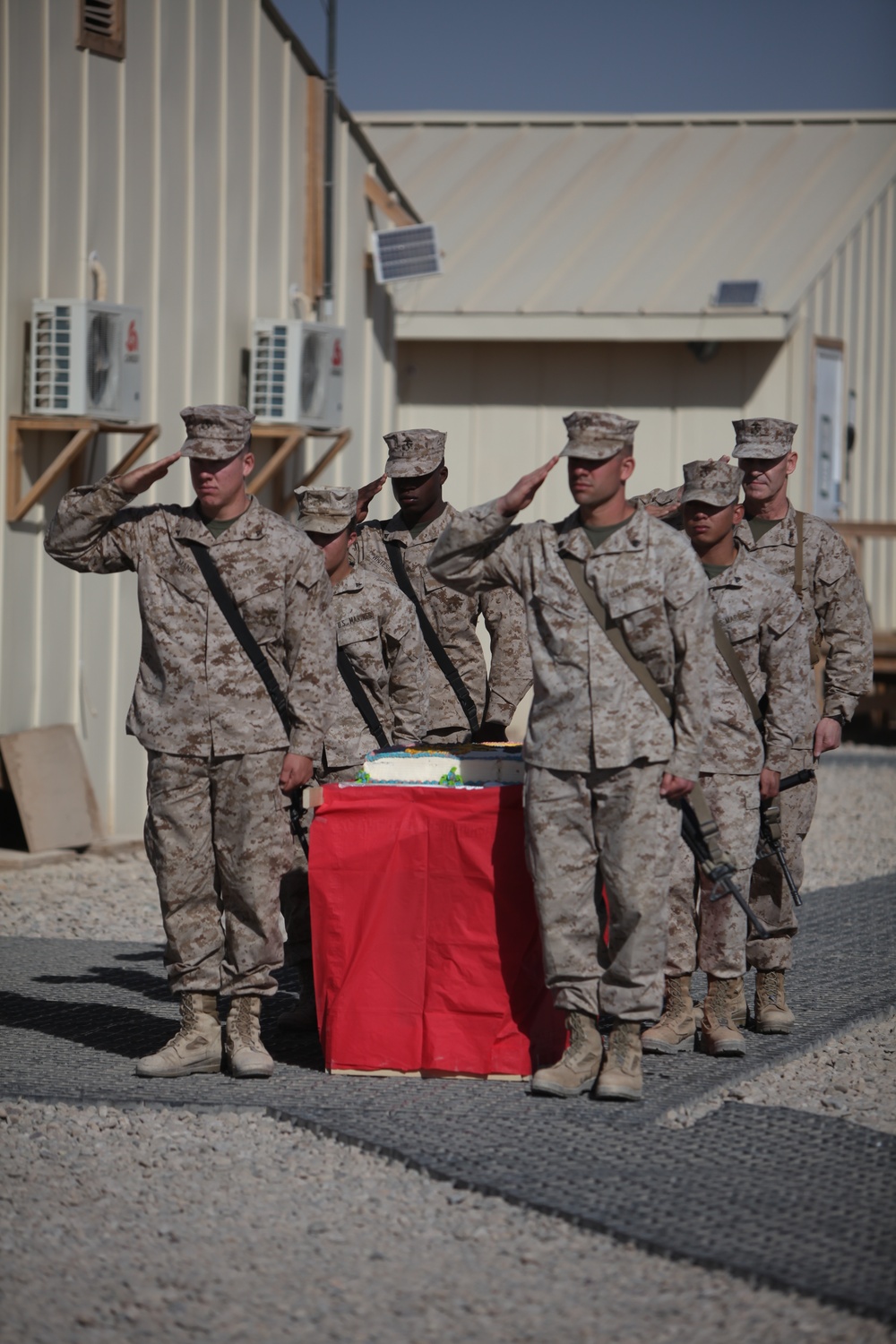 1st MLG FWD celebrates Marine Corps' 235th birthday