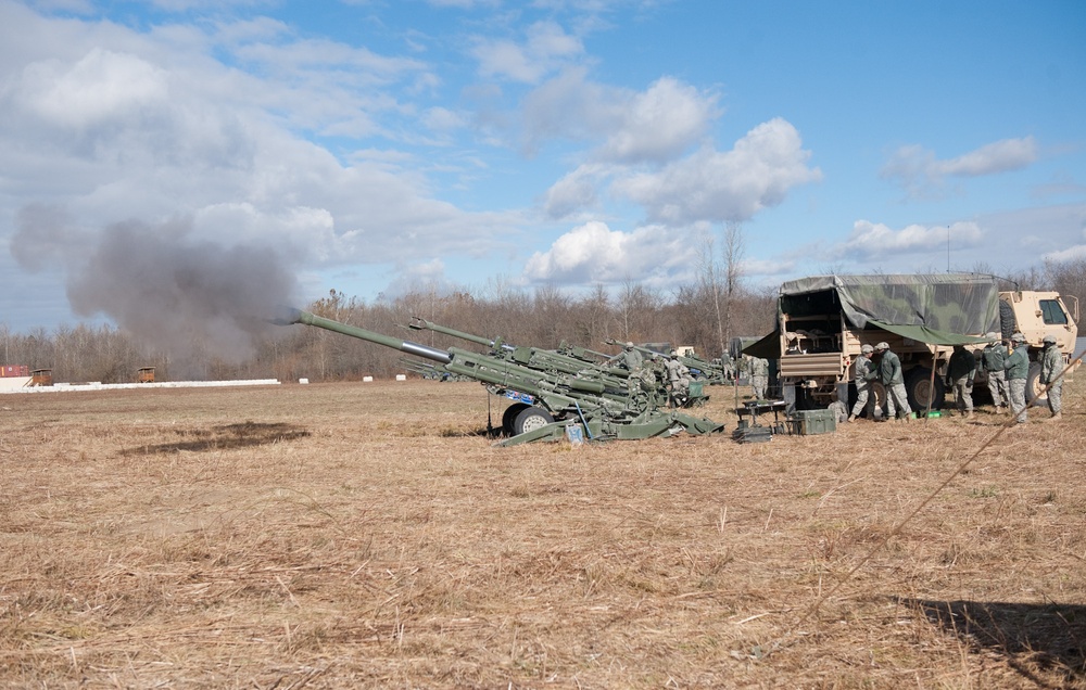 Indiana Guard Unit Trains with New Howitzers