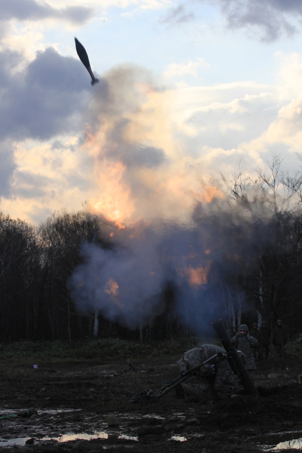 Missouri Army National Guard and Japanese military unite to overtake enemy forces