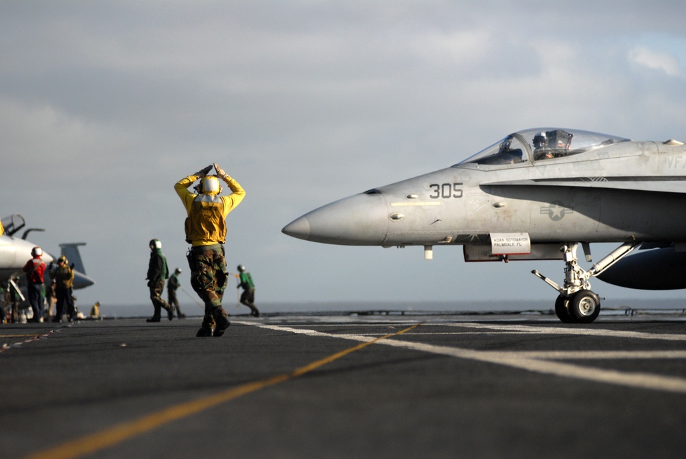 USS Ronald Reagan Action