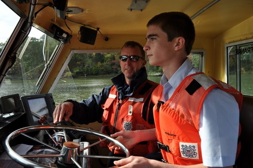 Junior leadership program visits Coast Guard Training Center Yorktown, Va.