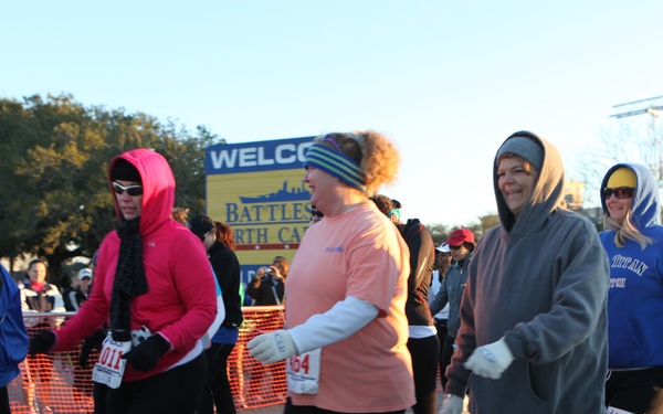 Battleship USS North Carolina hosts half marathon, 5K run