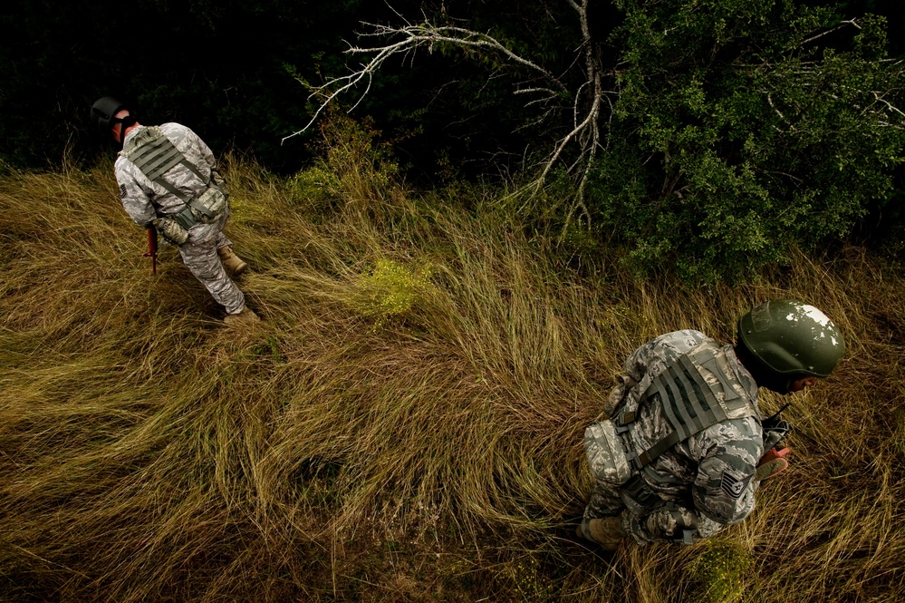Securing the area