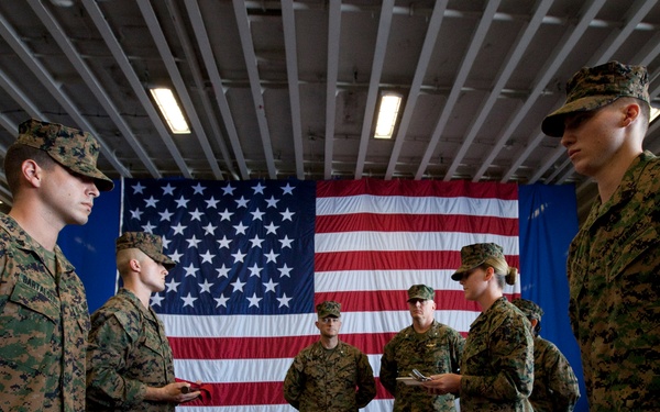 Marines, sailors celebrate 235th USMC birthday aboard USS Iwo Jima