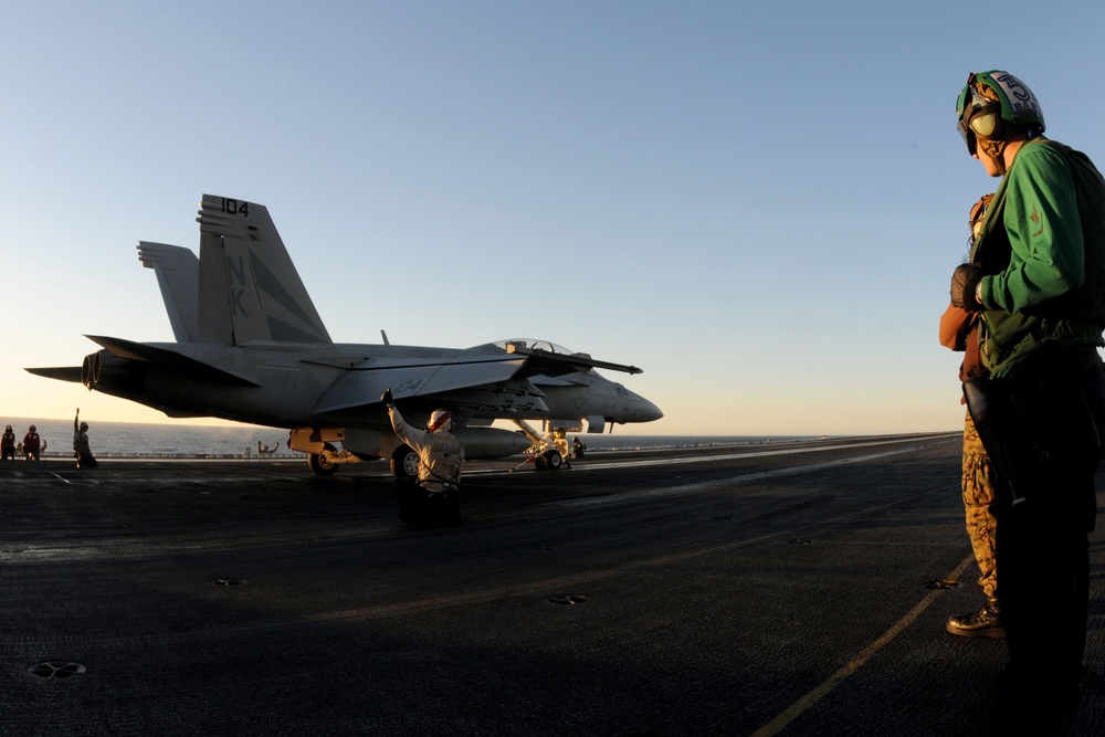 USS Ronald Reagan Action