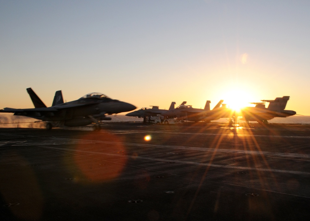 USS Ronald Reagan Action