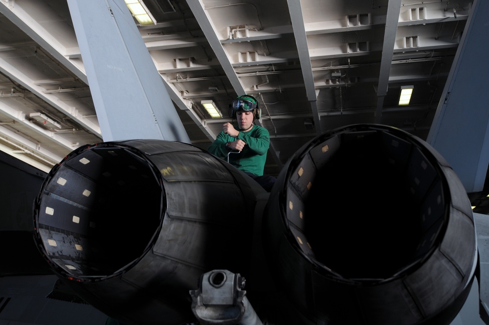 USS Ronald Reagan Action