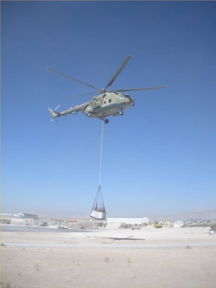 Kandahar Air Wing’s First Combat Sling Load Mission