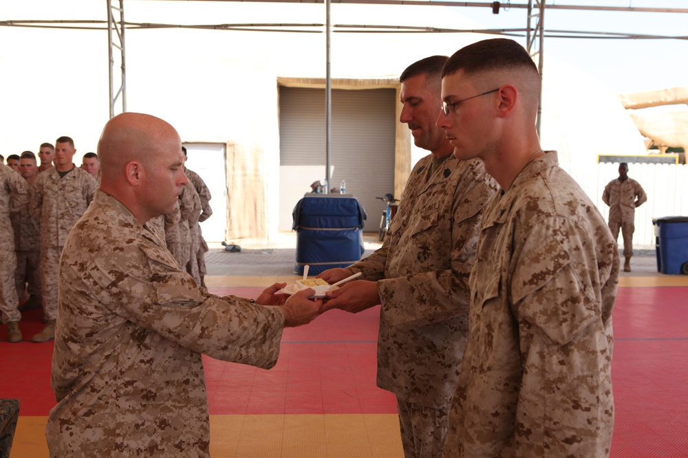 Camp Lemonnier Cake Cutting Ceremony