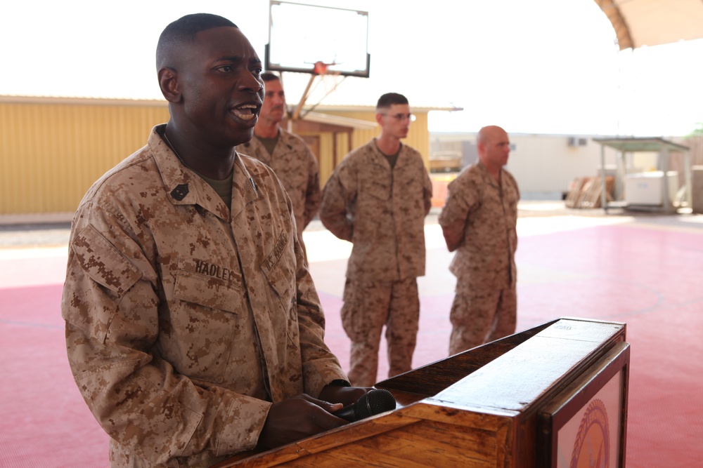 Camp Lemonnier Cake Cutting Ceremony