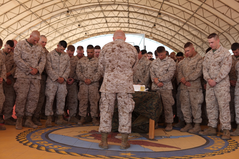 Camp Lemonnier Cake Cutting Ceremony