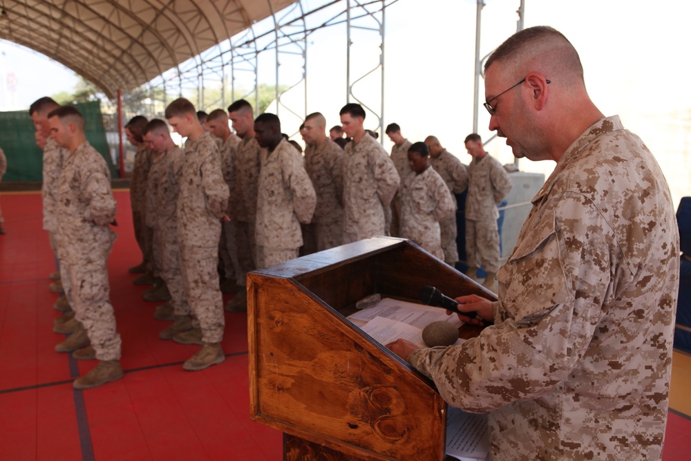 Camp Lemonnier Cake Cutting Ceremony