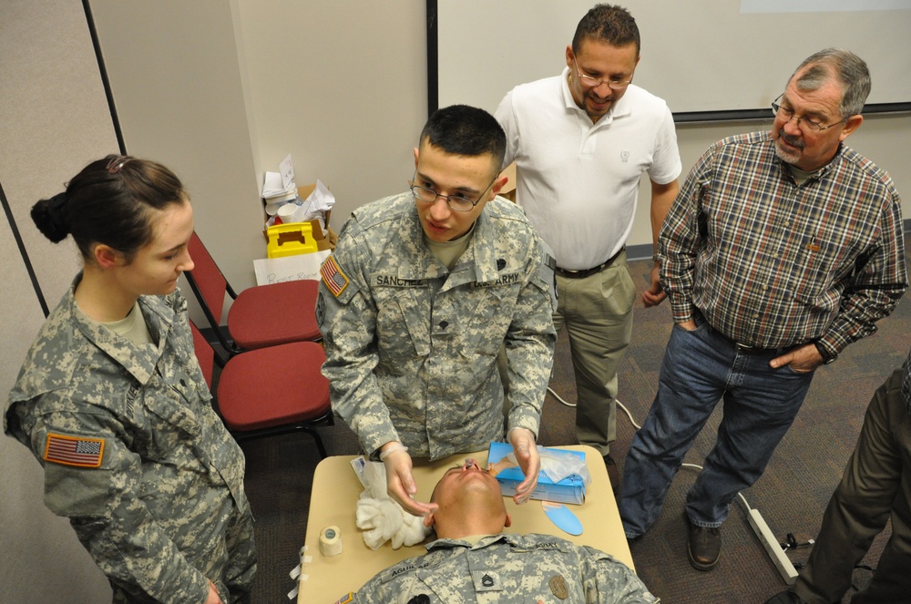 Combat medical training provides soothing relief