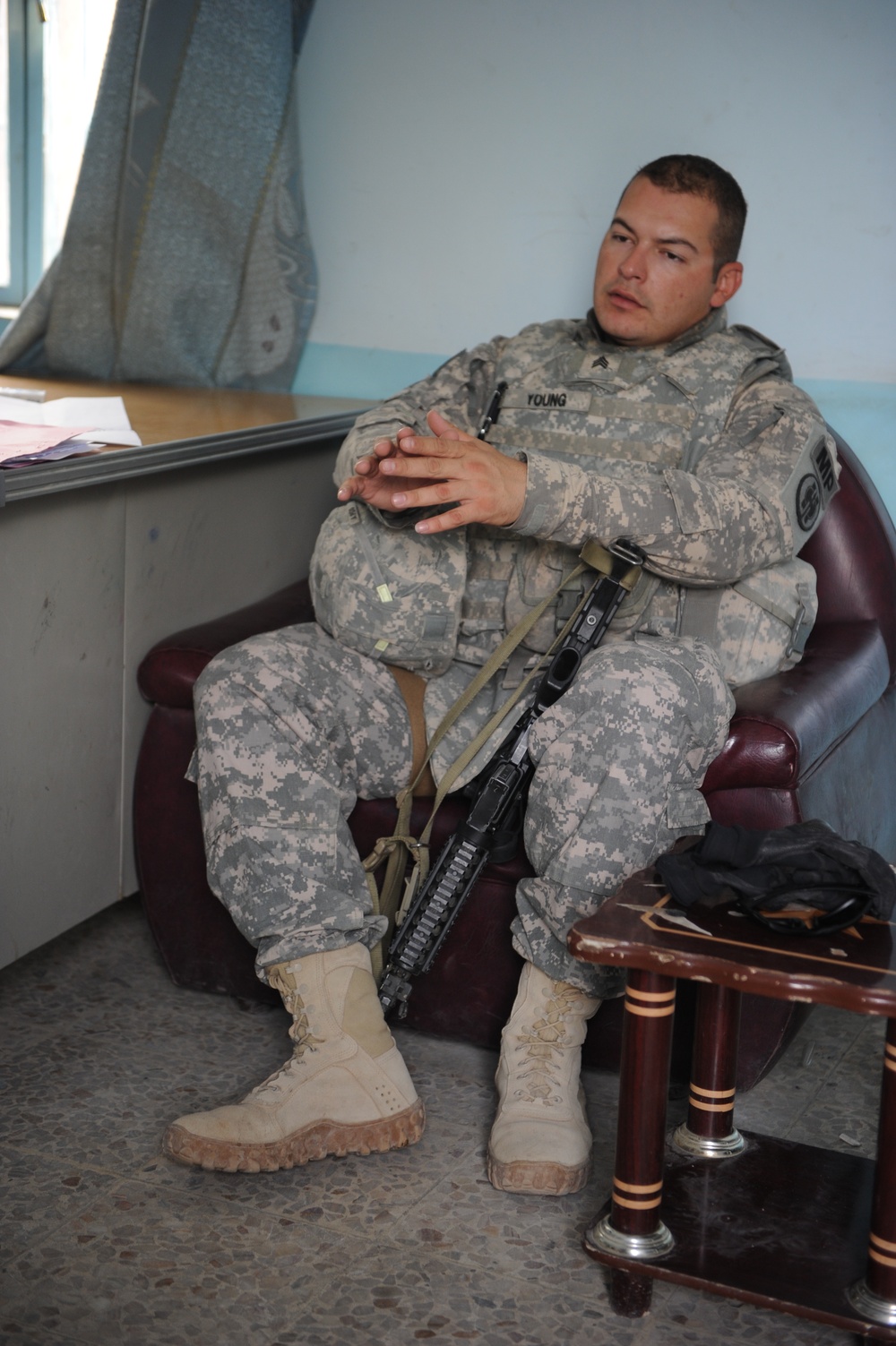 KLE in Al Maaqal with Iraq Police