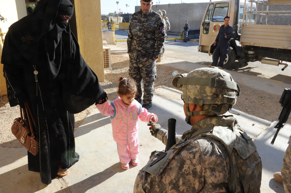 Family Visit Day at Iraqi Detention Facility