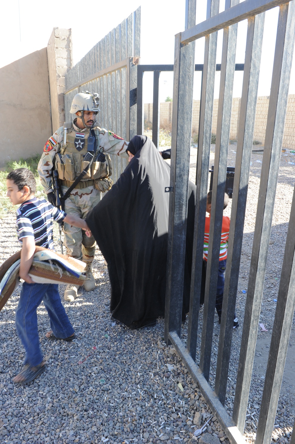 Family Visit Day at Iraqi Detention Facility