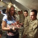 Ayla Brown visits Camp Leatherneck