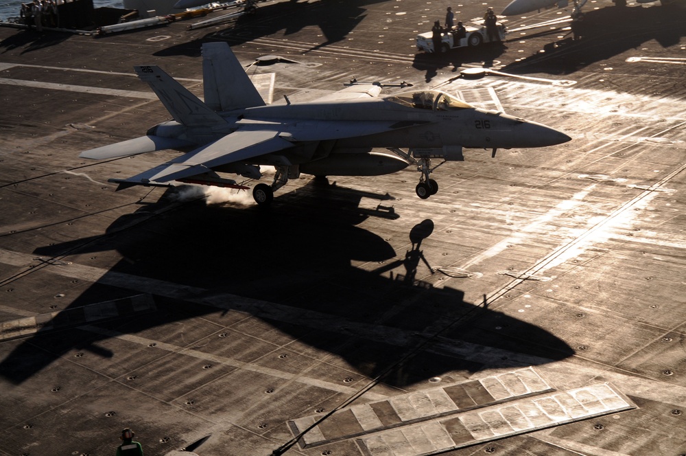 USS Ronald Reagan Action