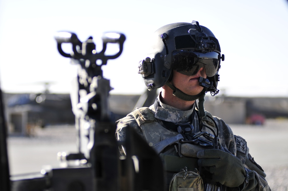 Task Force Eagle Assault's UH-60 Black Hawk Pilots and Crew Chief Transport Troops And Supplies