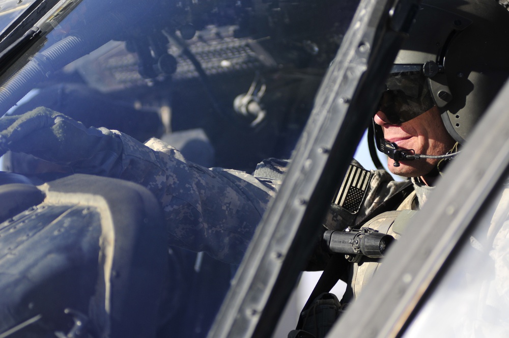 Task Force Eagle Assault's UH-60 Black Hawk Pilots and Crew Chief Transport Troops And Supplies