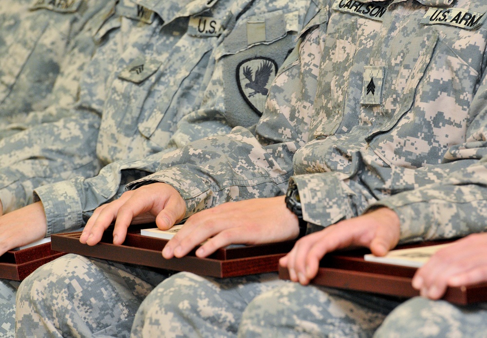 Task Force ODIN induct new NCOs