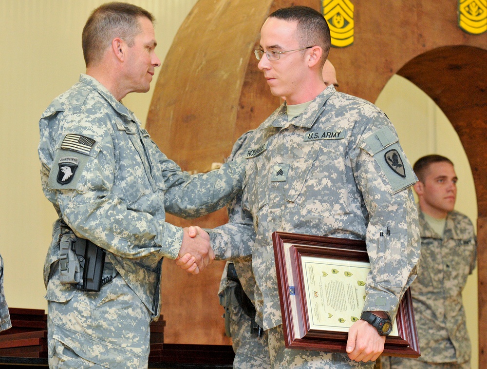 Task Force ODIN induct new NCOs