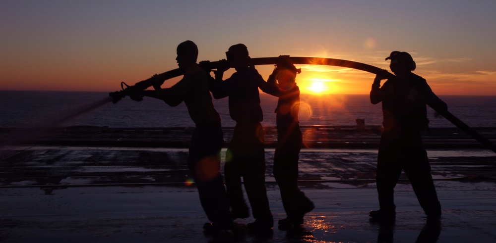 USS Ronald Reagan Action