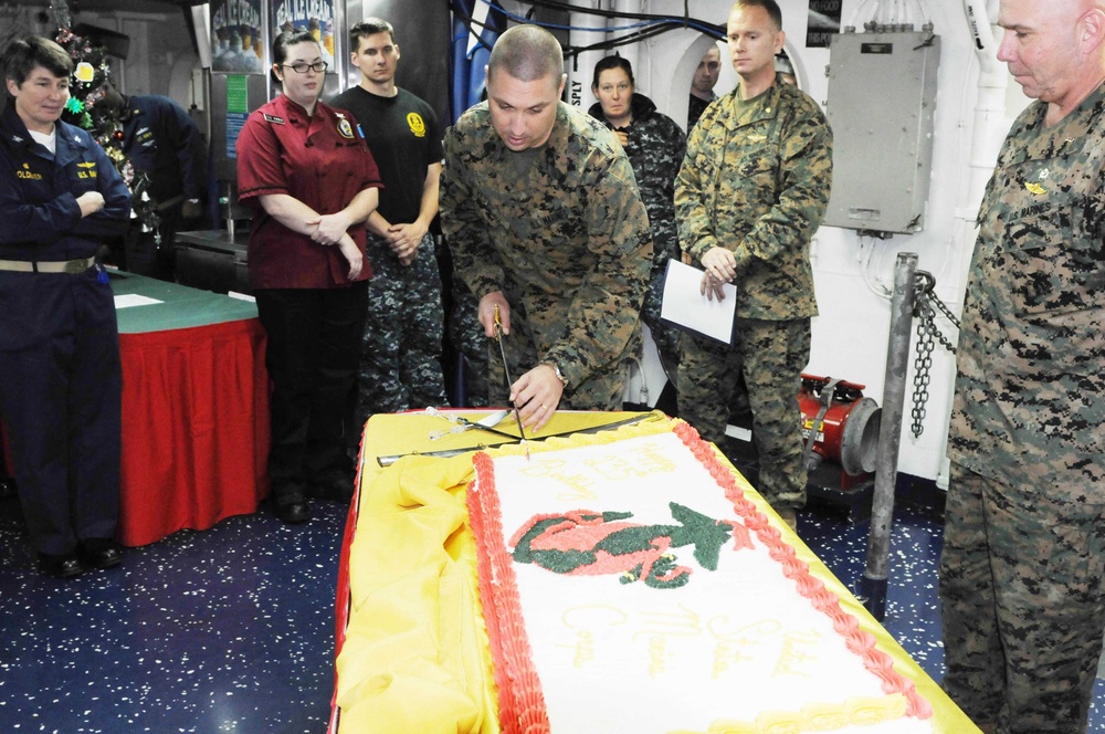 Wasp Celebrates Marine Corps' 235th Birthday