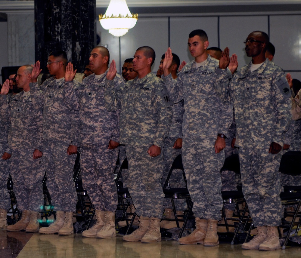 United States Forces-Iraq Naturalization Ceremony
