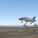 Training aircraft make carrier landings