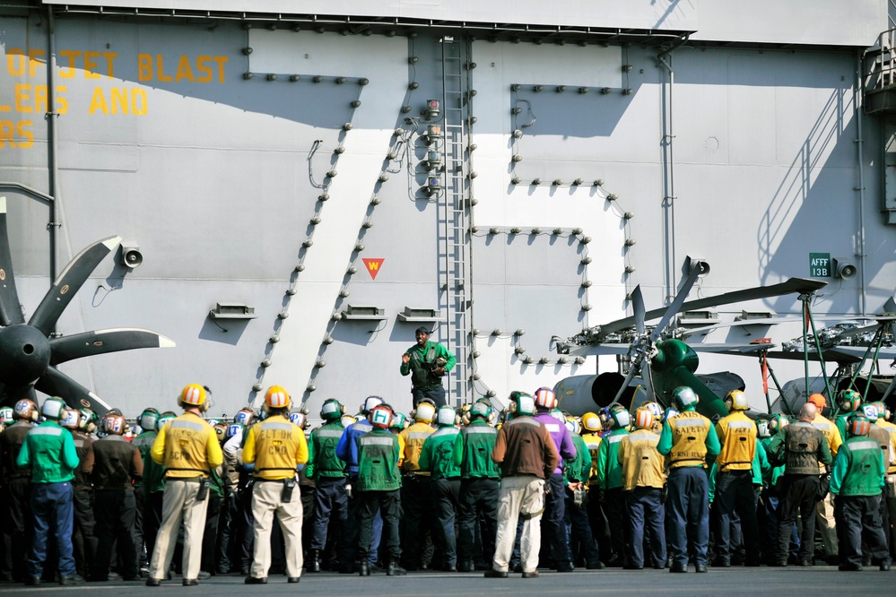 USS Harry S. Truman prepares for flight operations