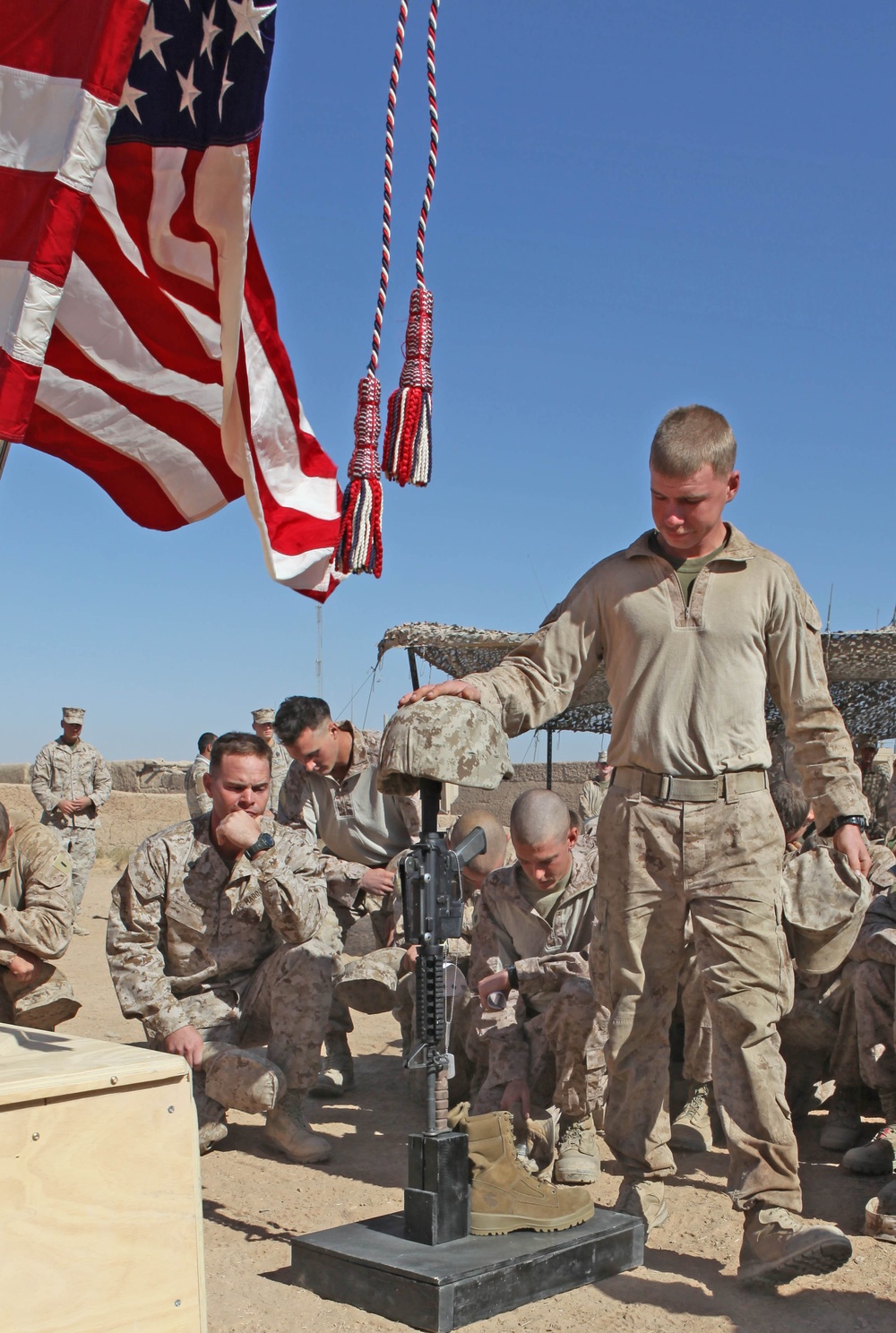 2nd Battalion, 9th Marine Regiment, honors the loss of a hero