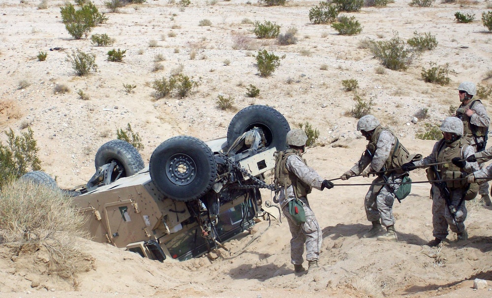 Marines participate in Enhanced Mojave Viper training