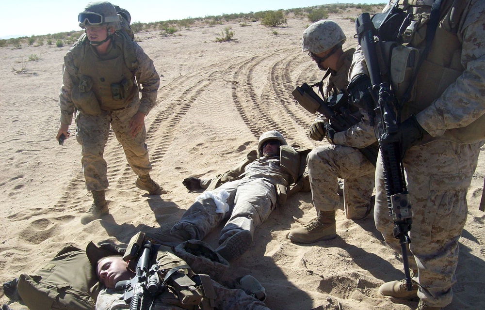 Marines participate in Enhanced Mojave Viper training