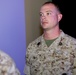 Marines receive Purple Hearts during a ceremony, Nov. 5