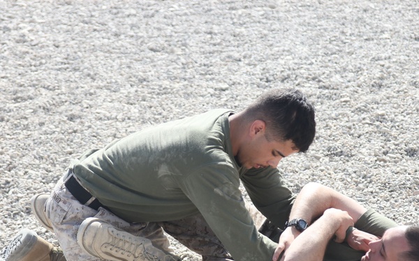 Marines hone hand-to-hand combat skills while deployed