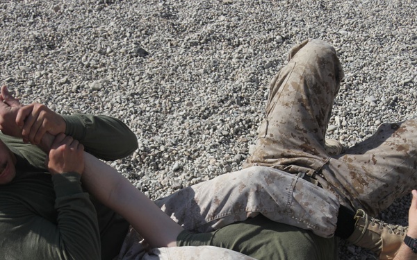 Marines hone hand-to-hand combat skills while deployed